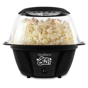 lot 5361 image: West Bend Stir Crazy Hot Oil Popcorn Popper 6-Quart Black