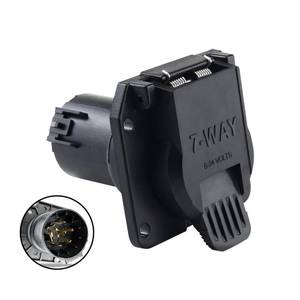 lot 6069 image: ZIMISI Replacement 7-Way RV Blade Trailer Socket, USCAR to 7 Pin Female