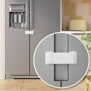 lot 6078 image: EUDEMON French Door Fridge Lock Up to 2.28 in Gap White 1 Pack