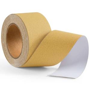 lot 6462 image: MIDO Abrasive Sandpaper Roll 120 Grit 2-34 x 20 Yd PSA Longboard