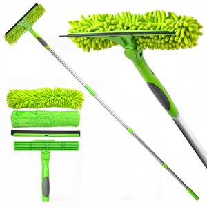 lot 7778 image: DSV Standard Window Squeegee Kit with 62 in Extension Pole, Rotatable Head
