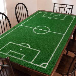 lot 7780 image: Chumia Soccer Party Tablecloth 59 x 30 Inch Artificial Grass