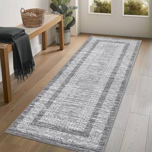 lot 7783 image: GarveeHome Modern Washable Non-Slip Runner Rug 2.5 x 8 Ft