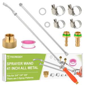 lot 8044 image: Tecreddy Garden Sprayer Wand Replacement 41 Inch All Metal Brass Stainless
