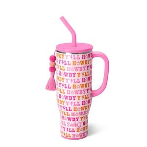 lot 8066 image: Swig Life Insulated Tumbler with Handle & Straw 30 oz Howdy Yall