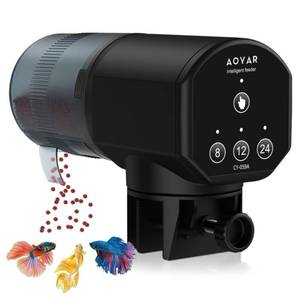 lot 8073 image: Aoyar Automatic Fish Feeder Dispenser 200ml Aquarium Battery Timer