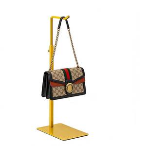 lot 8076 image: Adjustable Gold Purse Display Stand Handbag Holder