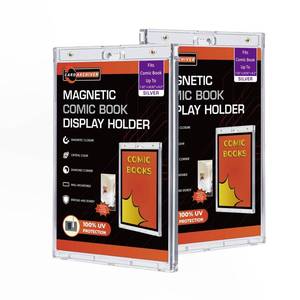 lot 8078 image: CARDARCHIVER Comic Book Display Case 11x14 UV Protected Wall Mount 2ct