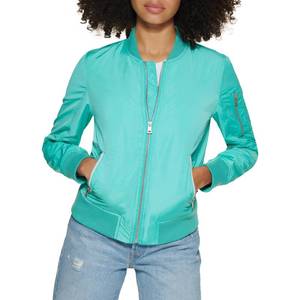 lot 8085 image: Levis Womens Bomber Jacket Coat Teal Size M Melanie Newport