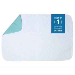 lot 8090 image: BodyMed Heavy Absorbency Washable Reusable Underpad 24 x 36 Inch 1 Pack