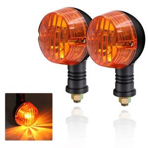 lot 8094 image: Xuzimaoyi Motorcycle Turn Signal Indicator Light 12V Round Yellow 2 Pack