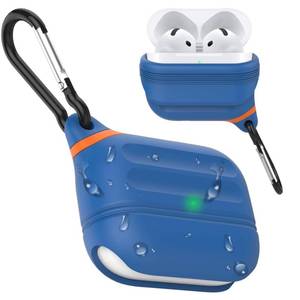 lot 8115 image: ATIMIRA Waterproof Silicone Case for Apple AirPods 5 & 4 with Keychain