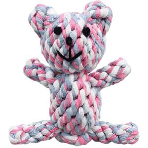 lot 8121 image: SunGrow Teddy Bear Puppy Teething Toy for Dogs, Cotton Knotted Rope
