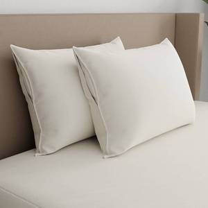 lot 8130 image: Aller-Ease Organically Grown Cotton Pillow Protector StandardQueen 2 Pack