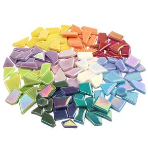 lot 8173 image: Youway Style Iridescent Glass Mosaic Tiles 7.05 oz Assorted Broken Pieces
