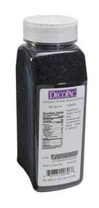 lot 8209 image: DecoPac Black Sanding Sugar Sprinkles 33 oz
