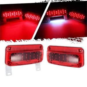 lot 8214 image: Partsam LED Trailer Tail Light Kit 49 LED Stop Turn License Light 12V Pair