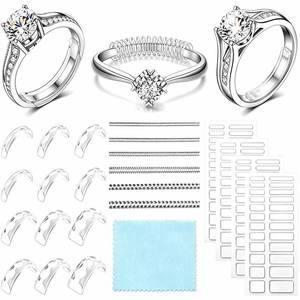 lot 8225 image: Haiou Ring Size Adjuster Set 114 Pcs 3-in-1 Invisible Ring Guard