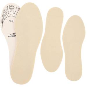 lot 8231 image: Eurzom Kids Shoe Insoles 2 Pairs Memory Sponge Beige 9.25 x 3.15 in