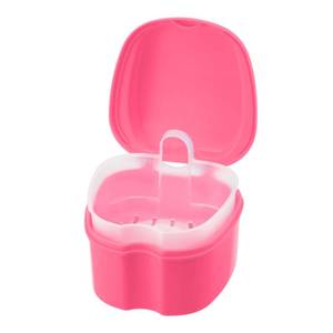 lot 10194 image: Annhua Denture Retainer Container Case Cleaning,Denture Bath Box False Teeth Storage Box