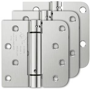 lot 10197 image: Luxbaro 3 Pack Spring Hinges Self Closing 4 Inch, Self Closing Door Hinges