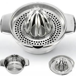 lot 10200 image: Cluren Premium 316L Stainless Steel Lemon Squeezer & Manual Juicer - Heavy Duty Hand Press for Orange, Citrus, Lime  Dishwasher Safe & Anti-Corrosion