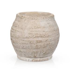 lot 13525 image: Briful Rustic Ceramic Pottery Vase 5.1 Inch Tall Cream White