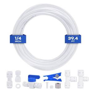 lot 13541 image: Cnaodun Ice Maker Water Line Kit 14 OD 39.4 Ft Quick Connect Fittings