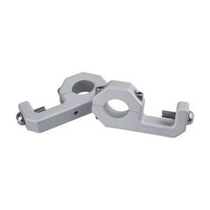 lot 14045 image: Tusk Handguard Bar Clamps 1 18in Silver D-Flex Pro