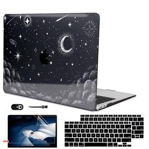 lot 14051 image: LCMOCICO Hard Case for MacBook Air 13 inch M1 A2337 A2179 A1932 Crystal Black