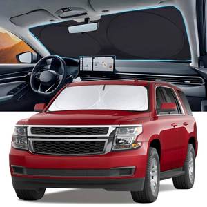 lot 14052 image: BOODANCARS Windshield Sun Shade 2015-2020 Chevrolet Suburban Tahoe GMC Yukon