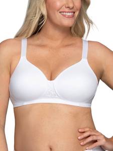 lot 14069 image: Vanity Fair Full Figure Wireless Back Smoothing Bra White 36D Style 71380