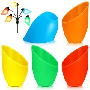 lot 14102 image: Tuanse Horseshoe Plastic Floor Lampshade 5 Colors 3.54 In Diameter