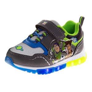 lot 14141 image: Josmo Toy Story Light Up Sneakers Woody Buzz Lightyear LED Size 7 Toddler