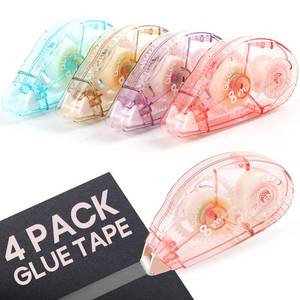 lot 14149 image: RUENVUE 4 Pack Double Sided Tape Roller Scrapbook Adhesive Tape