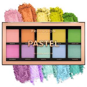 lot 14150 image: Profusion Cosmetics Pastel Matte 10 Shade Eyeshadow Palette