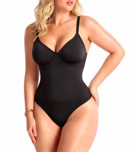 lot 14163 image: MERYOSZ Womens Seamless Tummy Control Shapewear Bodysuit with Built-In Bra, Med