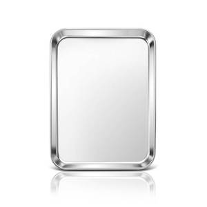 lot 14406 image: AMYNEIL Stainless Steel Baking Sheet 10.4 x 8 Inch Cookie Sheet Pan 1-Pack