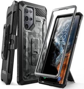 lot 14408 image: SUPCASE Case for Samsung Galaxy S22 Ultra with Kickstand, Camo Gray