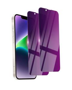 lot 14412 image: Ifaeveus Privacy Screen Protector 2 Pack 9H Tempered Glass for iPhone 14 Plus