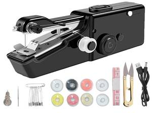 lot 14434 image: BIDDFA Handheld Sewing Machine Mini Electric Portable DC 6V