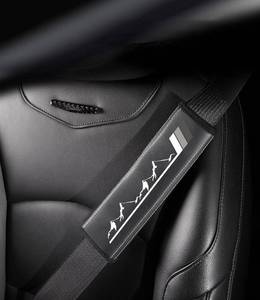 lot 14447 image: DAOPERS Leather Seat Belt Shoulder Pad Cover 4 Pack Gray for Car SUV Truck