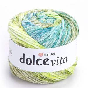 lot 14475 image: YarnArt Dolce Vita Chenille Yarn 100% Polyester 5.29 oz 284 yds Medium 3406