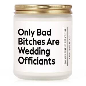 lot 14483 image: GoMelley Wedding Officiant Gift Candle, Lavender Eucalyptus Scent, Soy Wax