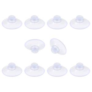 lot 14487 image: Clear PVC Glass Table Suction Cups 0.79 in 10 Pack
