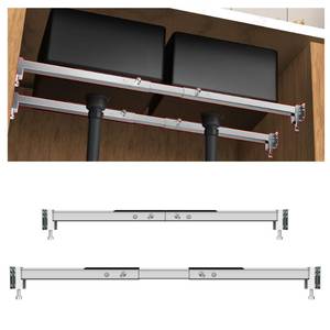lot 14493 image: Qualward Undermount Sink Support Bracket Adjustable 29-39.5 In Stainless Steel