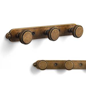 lot 14497 image: Goo-Ki Antique Brass Coat Rack Wall Mount Zinc Alloy Coat Hooks
