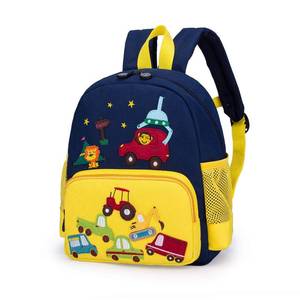 lot 18399 image: Willikiva Kids Toddler Backpack Waterproof 3D Zoo Animal Yellow Car One Size