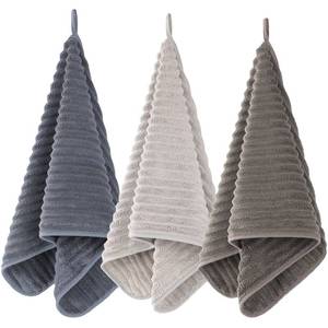 lot 18400 image: 3-Piece Quick-Dry Microfiber Bath Towel Set, 14 x 29.6 Inch