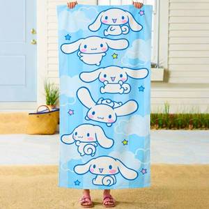 lot 18427 image: Franco Beach Towel 60 in x 30 in Cinnamoroll Sanrio
